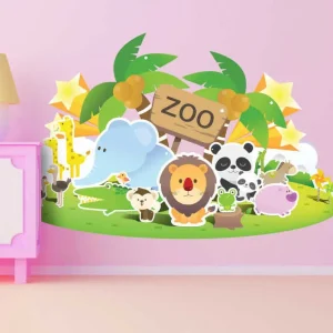 Zoo festival barn klistermärke Populär