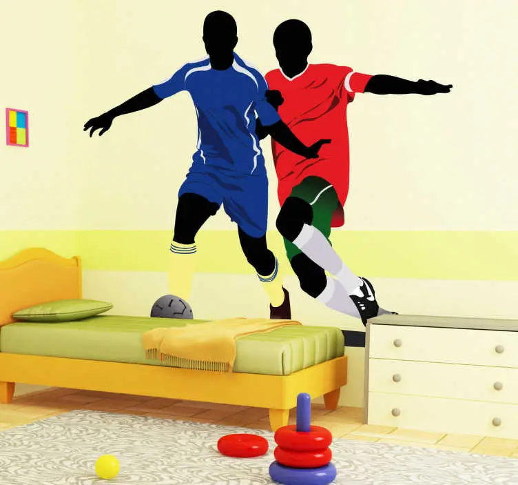 Fotbollsspelare dekal Beställ nu
