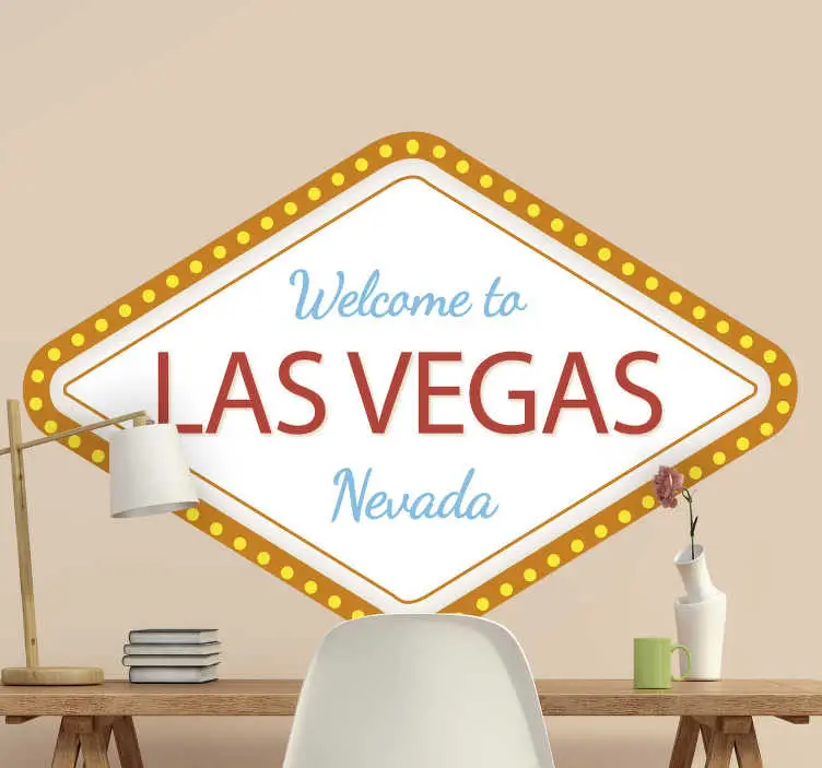 Sista chansen Las vegas anpassad väggdekor
