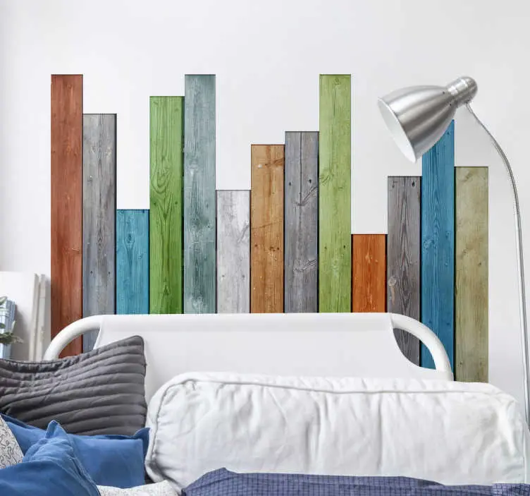 Bästa pris Färg slatted headboard väggdekor