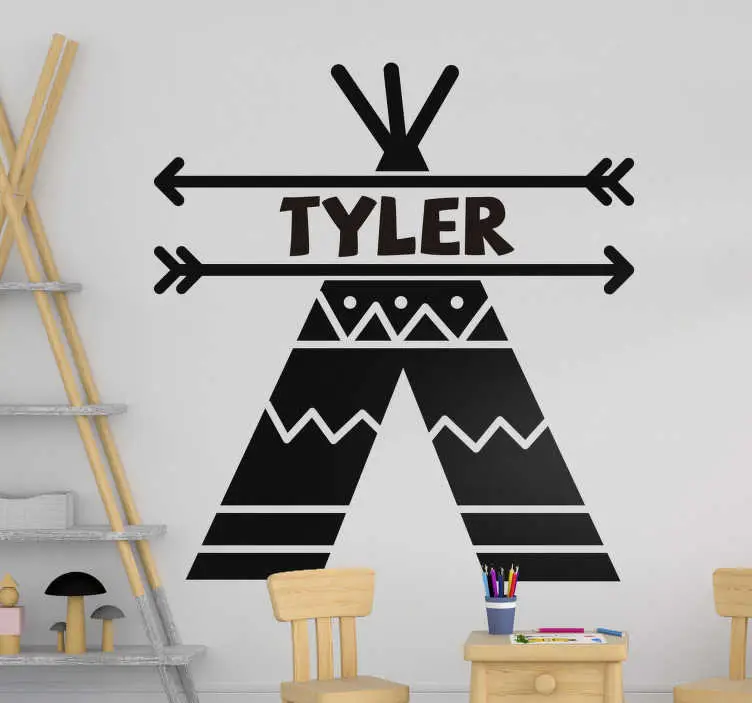 Teepee tält barn sovrum väggdekor I lager