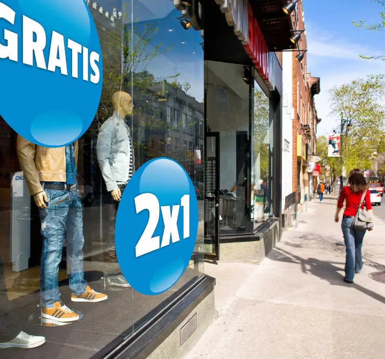 Populärt val Anpassade blå runda fönstermärken