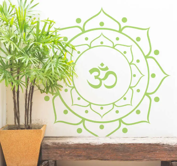 Blommig yoga mandala väggdekor Billig