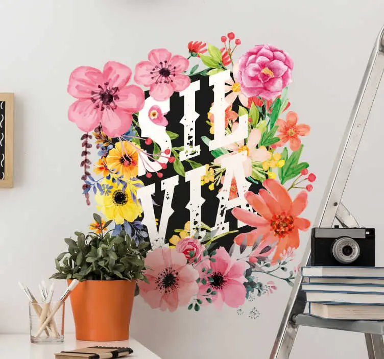 Anpassningsbara blommor väggdekor Kundfavorit
