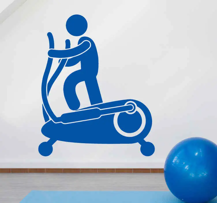 Bästa pris Cross trainer fitness människor dekaler