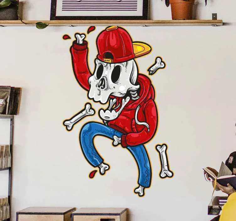 Hip hop dansare fönster dekal Bästa pris