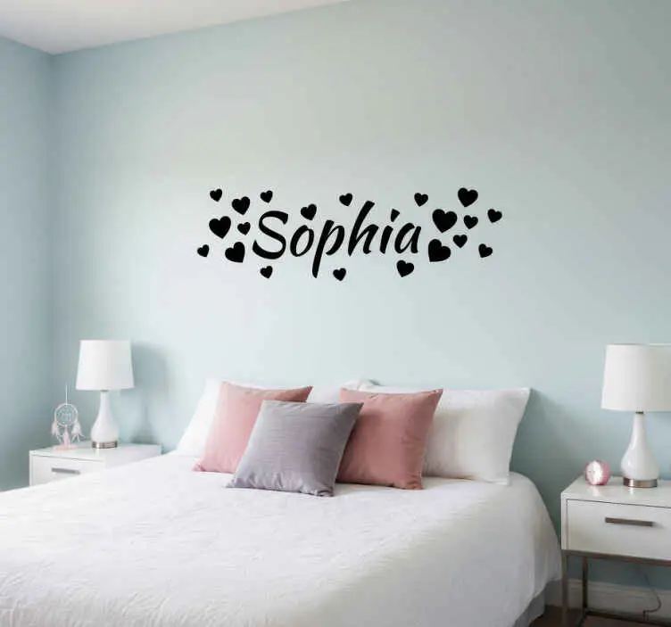 Wallsticker personliga hjärtan väggdekal Köp online