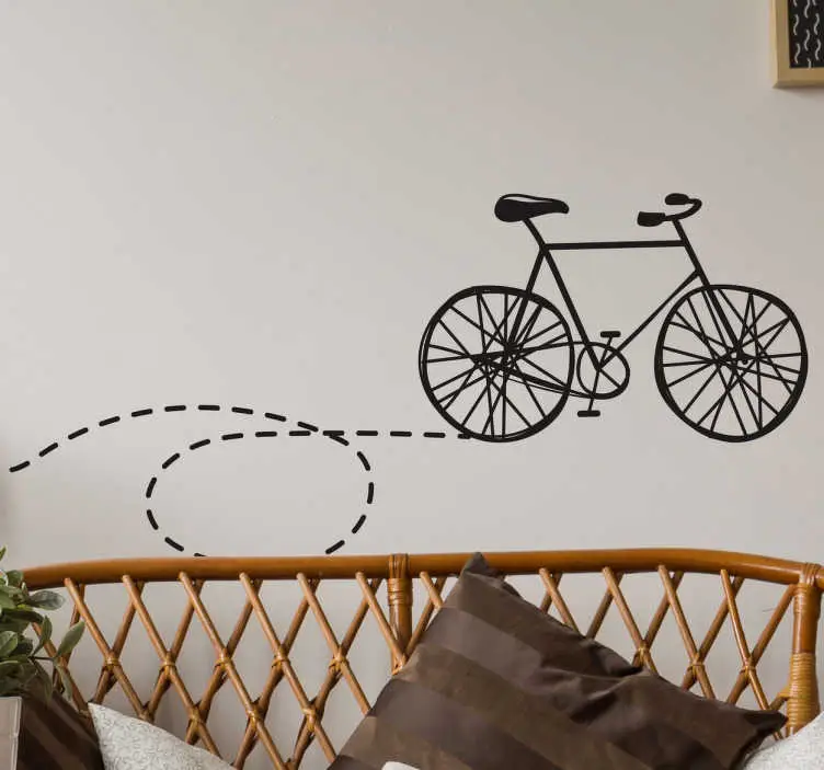 Cykel trail väggdekor Beställ nu