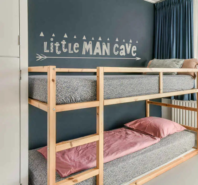 Säker betalning Lilla man grotta barnrum väggdekaler