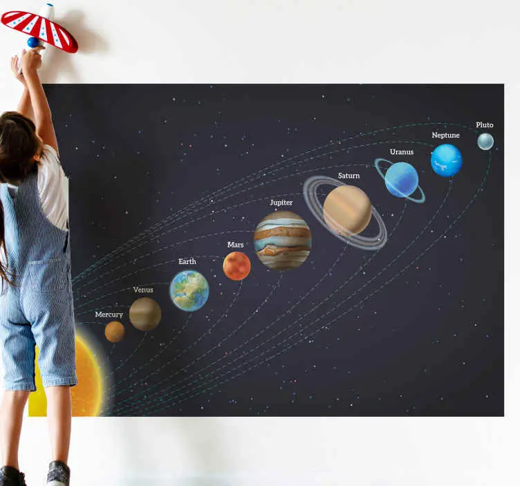 Reapris Solsystem design utrymme fototapeta tapet