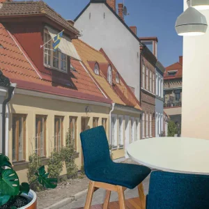 Ystad stadsbild fototapeta Säker betalning