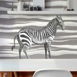 Zebra randiga mönster Fototapeter djur Billigare
