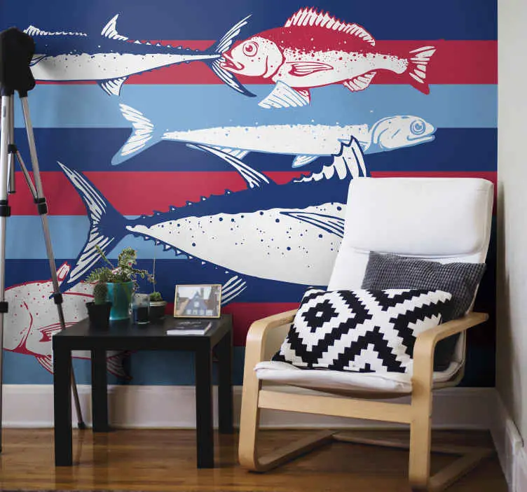 Beställ idag Fototapeter djur fiskmotivdesign