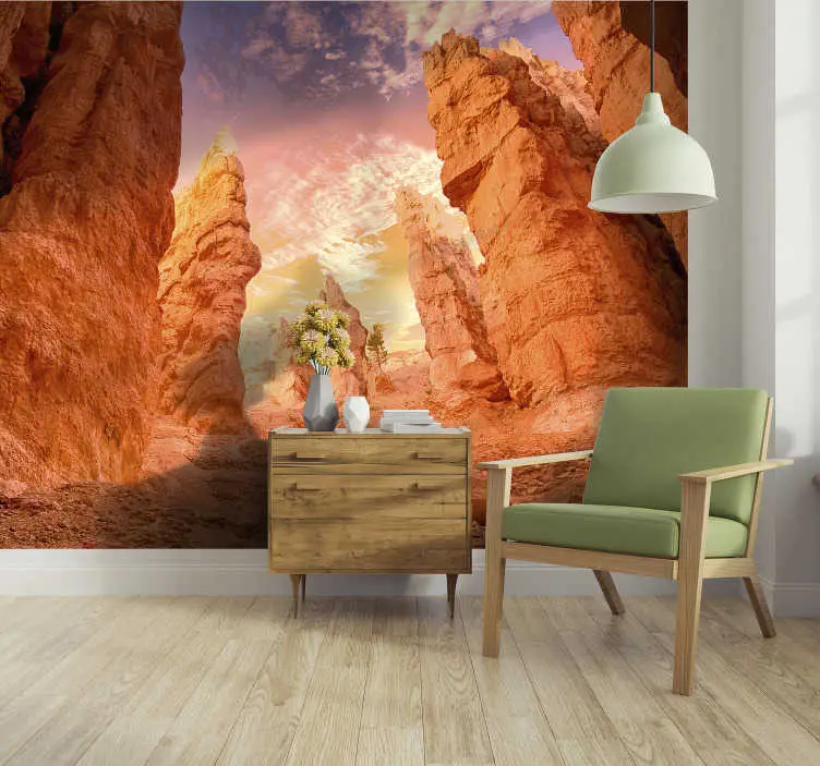 Ros canyon fototapet Erbjudande