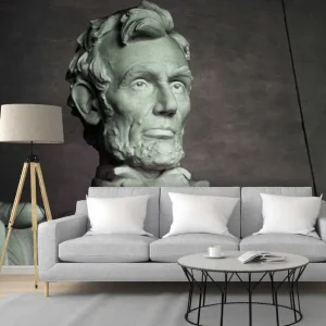 Abraham lincoln staty konst fototapet Rabatt