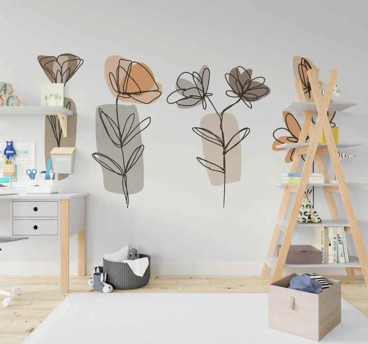 Nedsatt pris Minimalistisk stil Fototapeter Övriga blommor