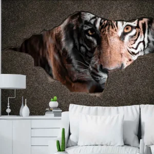 3d tiger i tapet för tapet Trygg betalning