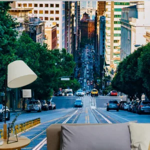 3d san francisco's street 3d fototapeta tapet Köp online