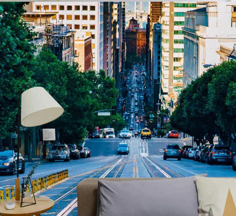 3d san francisco's street 3d fototapeta tapet Köp online