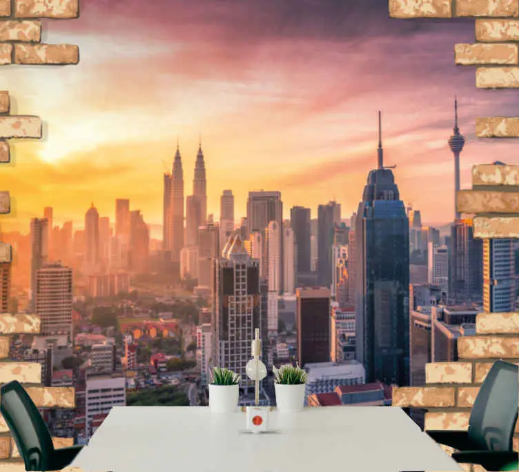 Fynd Fototapeter städer och länder kuala lumpur skyline
