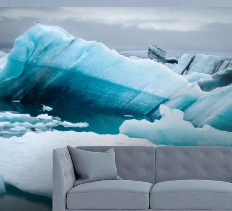 Erbjudandepris Fototapeter fjäll glaciära isformationer