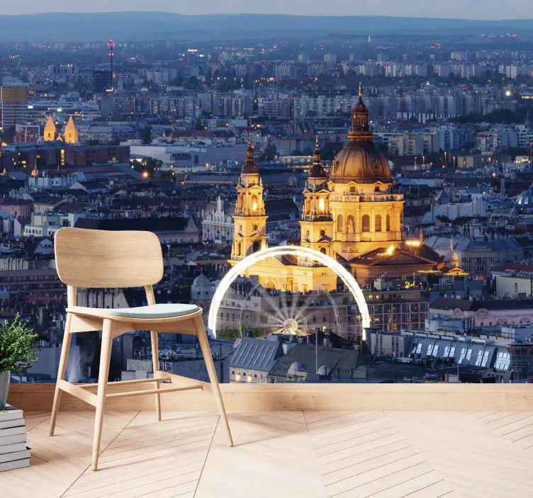 Fototapeter städer och länder historiska budapest natt景 Trygg betalning