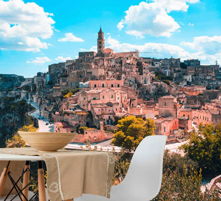 Historiska matera-landskapet Fototapeter Städer och länder Fri frakt